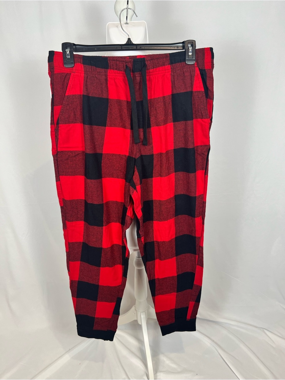 Old Navy Red and Black Buffalo Plaid Joggers
